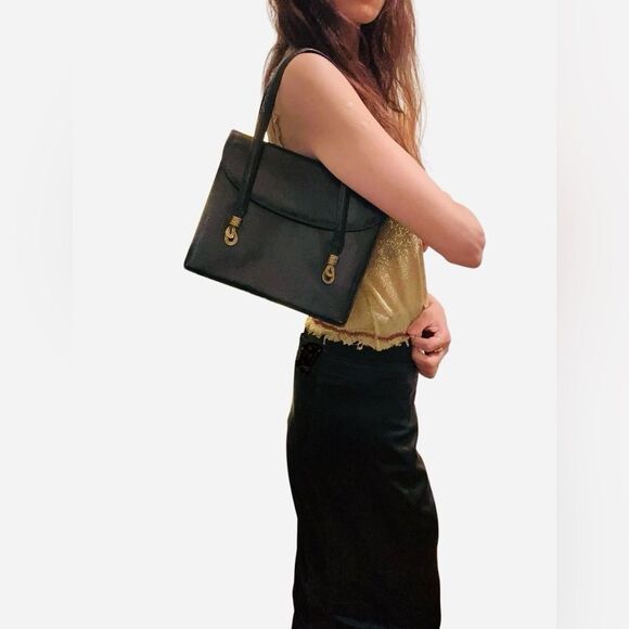 Gucci lizard top handle bag - Picture 1 of 16